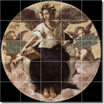 Picture-Tiles.com - Raphael Religious Painting Ceramic Tile Mural #72, 60"x60" - Mural Title: The Stanza Della Segnatura Poetry
