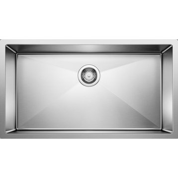 Blanco Precision Single Basin Stainless Steel Kitchen Sink 32" x 18" 515823