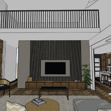 Coppell W Bethel School Rd. Living Room Design