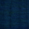 3'x8' Runner 100% Wool Hand Knotted Denim Blue Overdyed Gabbeh Rug
