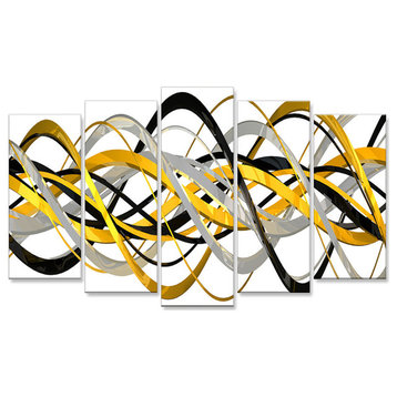"Helix Expression" Abstract Art Canvas, 5 Piece, 60"x32"
