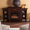 Holly and Martin Fredricksburg Electric Fireplace With Bookcases, Espresso