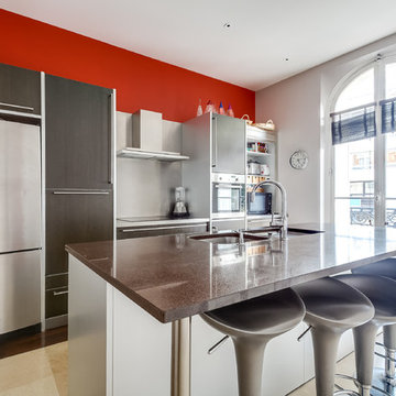 Cuisine d'un appartement de luxe à Paris