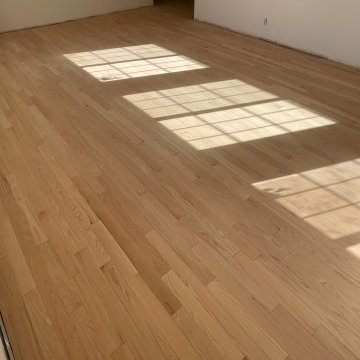 Residential remodeling - Strip oak sanding/finishing Natural