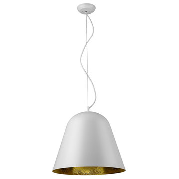 Trend Lighting Knell 1-Light White Pendant With White Finish TP30075WH