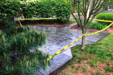 Example of a small classic backyard patio design in New York