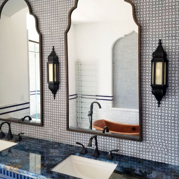 Moroccan Blue Bath