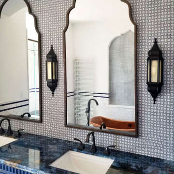 Moroccan Blue Bath