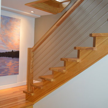 Traditional Stair Replaced with Contemporary Stair in Pewaukee