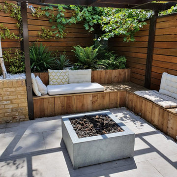 Asian inspired modern comtemporary garden