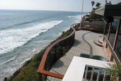 Inspiration for a coastal deck remodel in San Diego