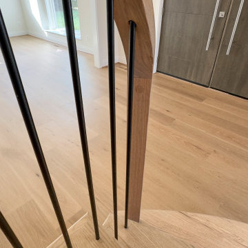 Project #144 | Slightly Curved Transitional Staircase