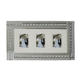 Mirrored Silver Picture Frame With Inlaid Crystal Style Droplets, 3 Images