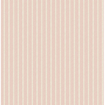 Petite Stripe Wallpaper in Peach FG70711 from Wallquest