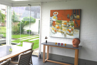 Home design - mid-sized contemporary home design idea in Amsterdam