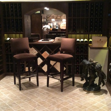 Beverly Hills, Los Angeles California Under House Custom Wine Cellar Wine Room