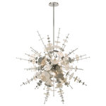 Livex Lighting - Livex Lighting Polished Chrome 12-Light Grand Foyer Pendant Chandelier - Cast a luxurious glow over your room with this polished chrome twelve light grand foyer pendant chandelier. It has beautiful geometric glass discs that will add dimension to any room. This Art Deco-inspired design features a polished chrome finish for an up-scaled taste of class.