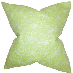 The Pillow Collection Jaleh Coastal Bedding Sham Green Yellow Standard/20 x 26, 