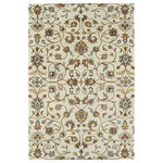 Kaleen - Kaleen Hand-Tufted Middleton Linen Wool Rug, 3'x5' - The Middleton collection is a classic & traditional collection influenced by the Duchess herself. Fine elegance for today�s popular, traditional decor and the perfect fit for anyone looking for a great value to fill their decorating needs. Each rug is handmade in India of 100% wool. Detailed colors for this rug are Linen, Milk Chocolate Brown, Gray, Light Brown, Teal, Camel.