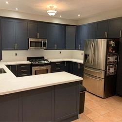 Profile I | Blue Shaker Cabinet Doors - Kitchen Cabinetry