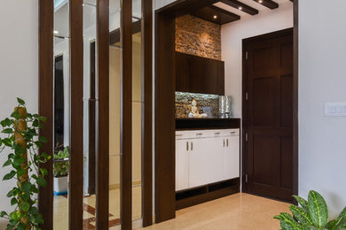 Example of a minimalist home design design in Bengaluru