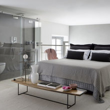 Shower in bedroom