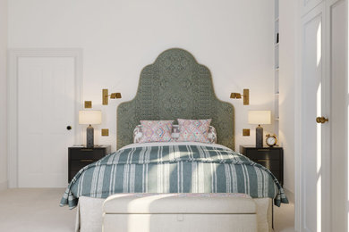 Bedroom 3D rendering in London, UK