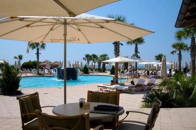 Customer Photo: Logo Market Umbrellas on Kiawah Island, SC