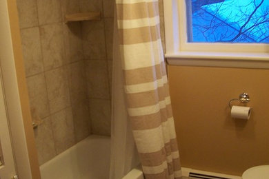 Tile in bath and tub surround