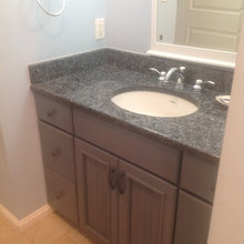 Azul Platina Granite - Upstairs bathrooms