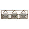 Wooden Farmhouse Metal Mail Holder