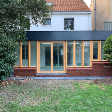 Extension en Brique et ossature bois d'une maison à Nantes