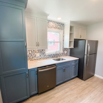 Glen Burnie Blue & White Kitchen Remodel