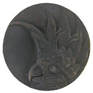 Cockatoo Knob Dark Brass Large, Left Side, Right