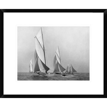 "Sailboats Sailing Downwind, CA. 1900-1920"  by Edwin Levick, 24x20"