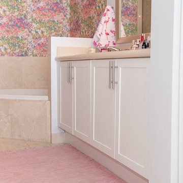 Contemporary Bathroom Remodel Done in Stratus Super Matte