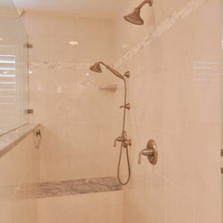 Super White Quartzite bathroom - Products