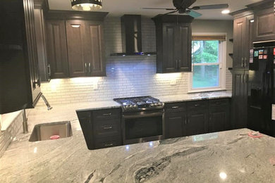 Cherry Hill kitchen with Dark Gray Stained cabinets