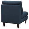 Empress Upholstered Lounge Chair, Azure