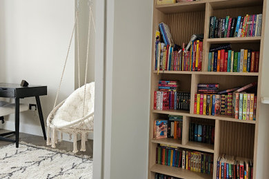 Design ideas for a contemporary bedroom in London.