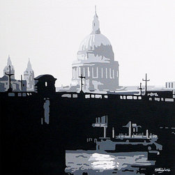 Southwark Bridge and St Paul's - Paintings