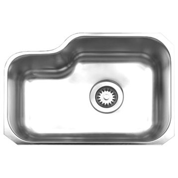 Brushed Stainless Steel Single Bowl Undermount Sink