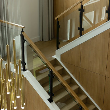 Modern Architectural Millwork Feature Wall & Stair Paneling