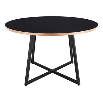Courtdale 48" Round Table, Black