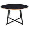 Courtdale 47" Round Dining Table, Black