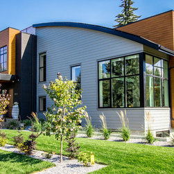 Contemporary Custom Home - Siding And Stone Veneer