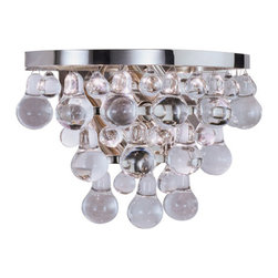 Robert Abbey Bling Wall Sconce, Polished Nickel - Wall Sconces