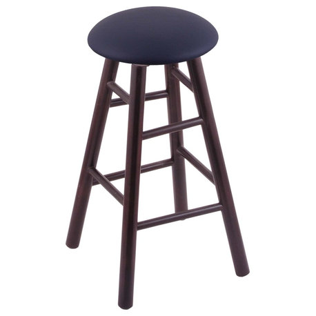 Holland Bar Stool, Maple Round Cushion Counter Stool, Smooth Legs