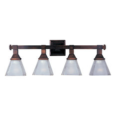 Brentwood 4-Light Bath Vanity Sconce, Oil Rubbed Bronze, Frosted