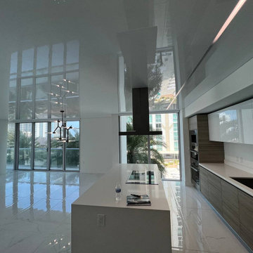 High Gloss Stretch Ceilings - Seaside Condo
